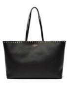 Matchesfashion.com Valentino Garavani - Rockstud Leather Tote Bag - Womens - Black