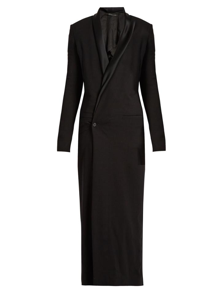 Haider Ackermann Phaseolus Double-breasted Crepe Coat