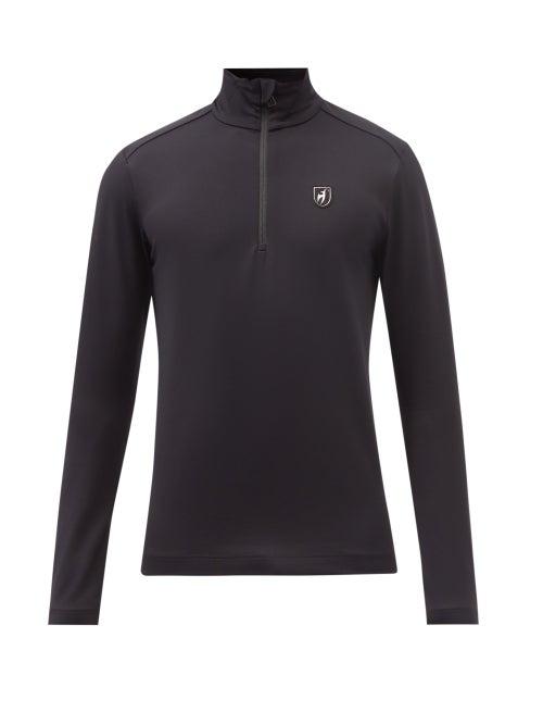 Toni Sailer - Brendan Quarter-zip Jersey Mid-layer Top - Mens - Black