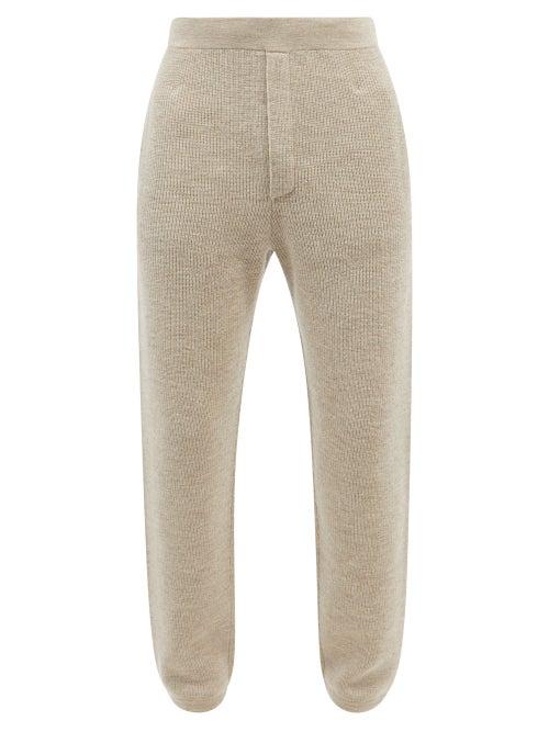 Rag & Bone - Ribbed-knit Merino-wool Track Pants - Mens - Beige