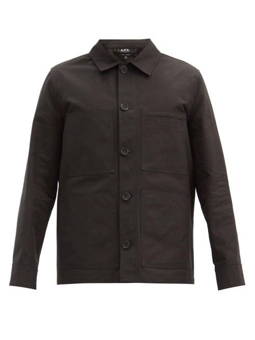 Matchesfashion.com A.p.c. - Andre Cotton-canvas Jacket - Mens - Black