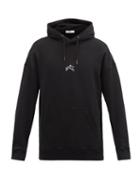 Matchesfashion.com Givenchy - Refracted Embroidered Cotton Hooded Sweatshirt - Mens - Black