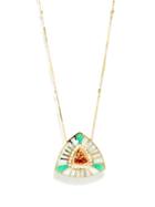 Matchesfashion.com Jacquie Aiche - Vortex Diamond, Opal & 14kt Gold Necklace - Womens - Opal Multi