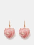 Irene Neuwirth - Diamond, Rhodochrosite & 18kt Rose Gold Earrings - Womens - Pink Multi