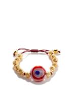 Ladies Jewellery Tohum - Evil Eye 24kt Gold-plated Bracelet - Womens - Pink Gold