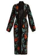 Johanna Ortiz Embellished Floral-print Kimono