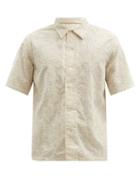 Matchesfashion.com Sunflower - Floral-embroidered Cotton-gauze Shirt - Mens - Cream