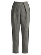 Balenciaga High-waisted Tapered-leg Hound's-tooth Trousers