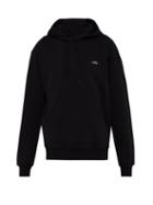 Matchesfashion.com Ami - Logo Embroidered Cotton Hooded Sweatshirt - Mens - Black