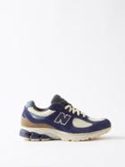 New Balance - 2002r Mesh And Suede Trainers - Womens - Blue White