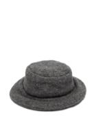 Matchesfashion.com Reinhard Plank Hats - Contadino Padded Wool Bucket Hat - Womens - Grey