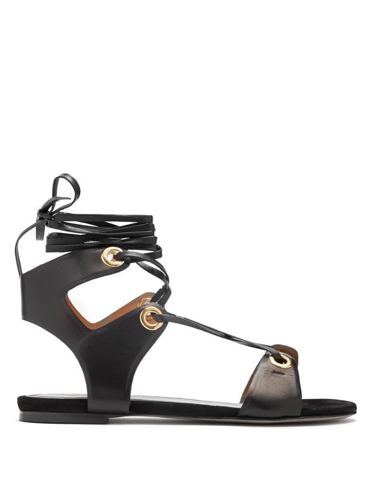 Isabel Marant Jaysta Lace-up Leather Sandals