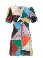Ladies Rtw Staud - Milla Bandana-print Recycled Fibre-blend Dress - Womens - Multi
