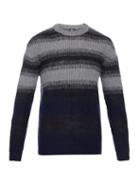 Mcq Alexander Mcqueen Ombr Stripe Wool Sweater