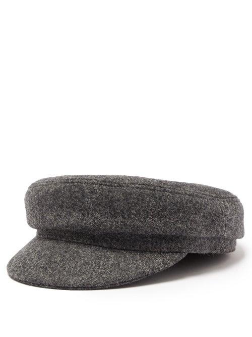 Matchesfashion.com Isabel Marant - Evie Wool Blend Cap - Womens - Grey
