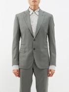 Brioni - Single-breasted Suit Jacket - Mens - Green
