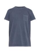 Matchesfashion.com Schnayderman's - Garment Dyed Cotton Jersey T Shirt - Mens - Blue