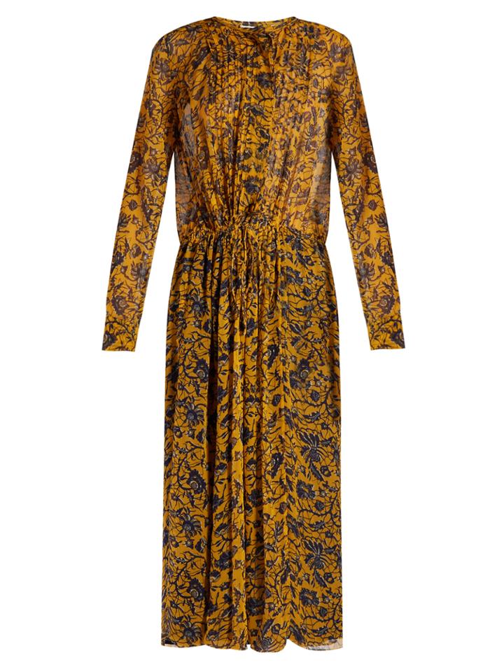 Isabel Marant Étoile Baphir Floral-print Silk-chiffon Midi Dress