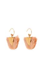 Matchesfashion.com Elise Tsikis - Agia Tassled Earrings - Womens - Pink