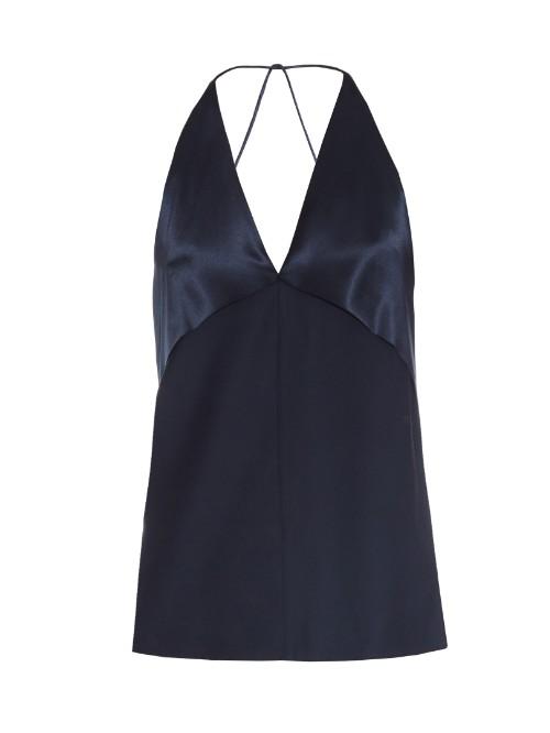 Dion Lee Silk-satin Bias-fold Cami Top