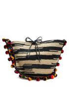 Sensi Studio Akela Pompom-embellished Sisal Cross-body Bag