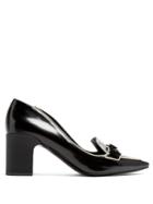 Fabrizio Viti Daisy Block-heel Leather Loafers