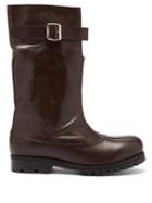 Stefan Cooke - Tall Leather Biker Boots - Mens - Brown