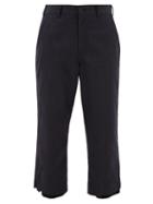 Matchesfashion.com Sasquatchfabrix - Layered Wool-twill Trousers - Mens - Navy
