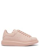 Matchesfashion.com Alexander Mcqueen - Raised Sole Low Top Leather Trainers - Womens - Pink