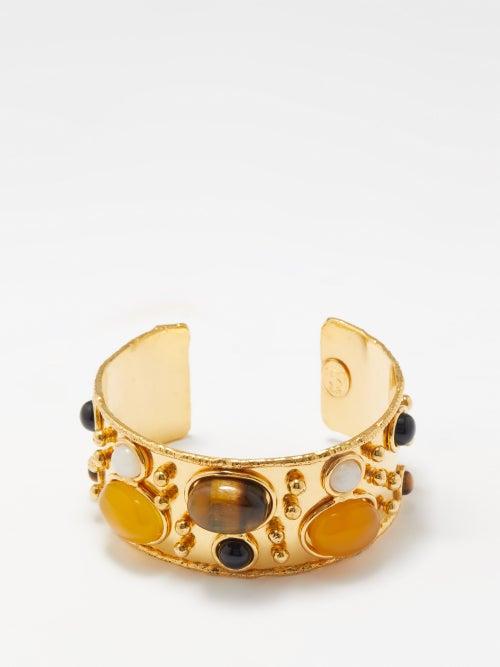 Sylvia Toledano - Byzantine Onyx, Tiger's Eye & Brass Cuff - Womens - Multi
