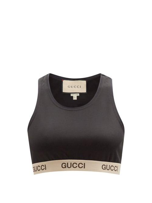 Gucci - X The North Face Cotton-blend Jersey Crop Top - Womens - Black