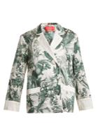 F.r.s - For Restless Sleepers Philotes Palm-print Cotton And Silk-blend Jacket