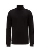 Matchesfashion.com Altea - Ribbed Roll Neck Virgin Wool Sweater - Mens - Black