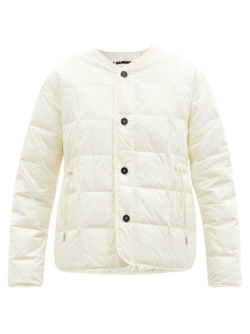 Matchesfashion.com Jil Sander - Drawstring-waist Down Jacket - Womens - Ivory