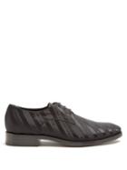 Matchesfashion.com Balenciaga - Logo Jacquard Derby Shoes - Mens - Black