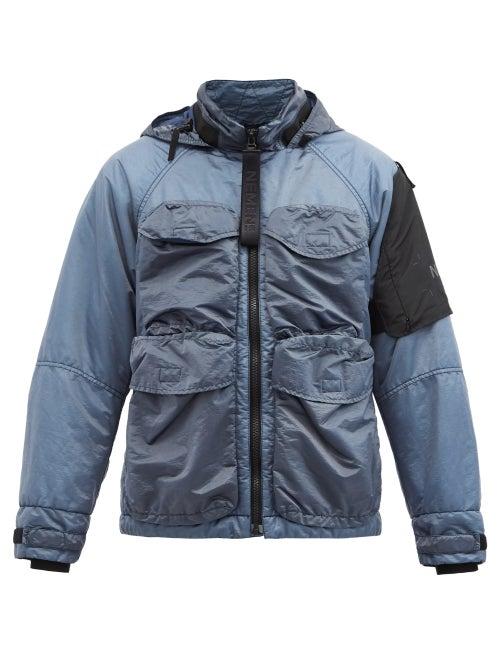 Matchesfashion.com Nemen - Yoda Padded-shell Hooded Jacket - Mens - Blue