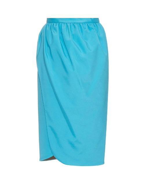 Emilio De La Morena Saima Stretch-silk Wrap Skirt