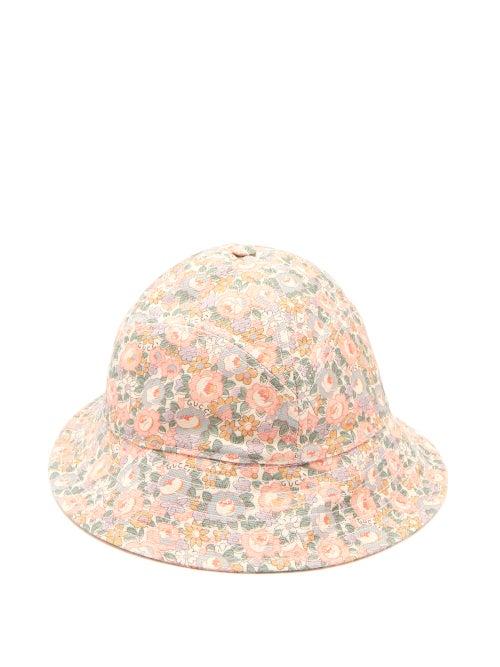 Matchesfashion.com Gucci - Floral-print Bucket Hat - Womens - Multi