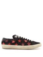 Saint Laurent Court Classic Star-applique Suede Trainers