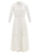 Matchesfashion.com Mimi Prober - Susanna Layered Organic-cotton Tulle Dress - Womens - White