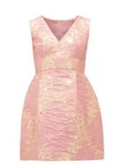 Matchesfashion.com Dolce & Gabbana - Floral-brocade Mini Dress - Womens - Pink Multi