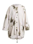 Matchesfashion.com Myar - Oversized Brushstroke Print Cotton Hooded Jacket - Womens - White