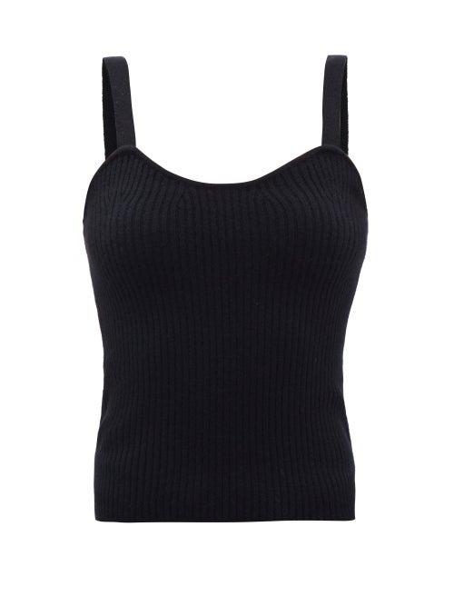 Lisa Yang - Dana Ribbed-cashmere Tank Top - Womens - Black