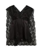 Matchesfashion.com Paco Rabanne - Lace Panel Satin Top - Womens - Black