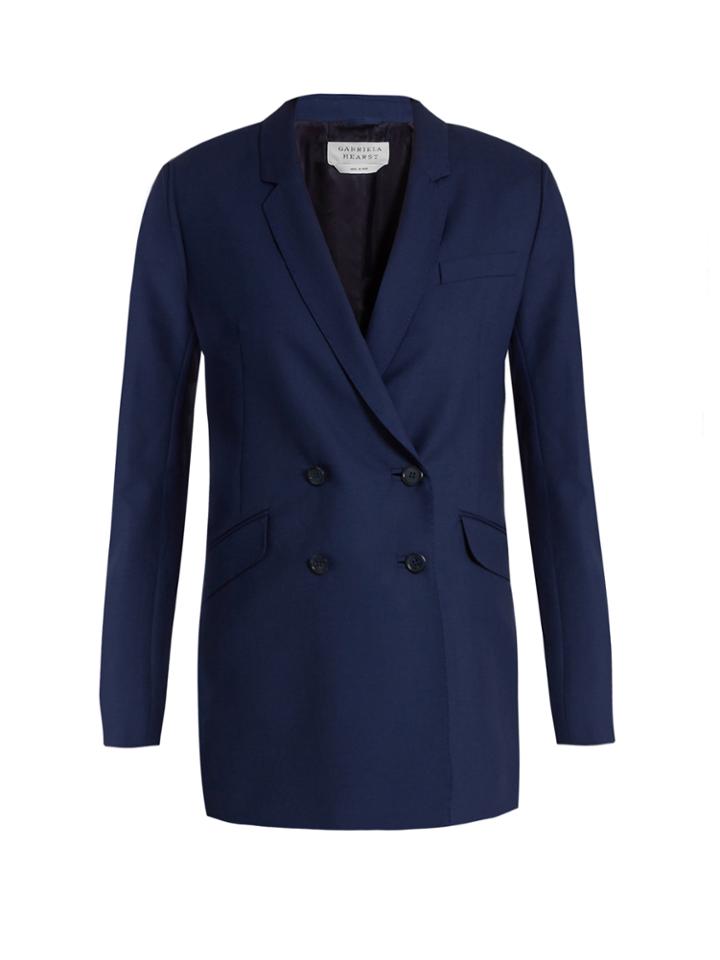 Gabriela Hearst Helena Double-breasted Wool Blazer