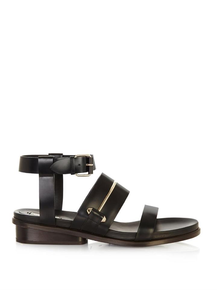 Balenciaga Pierce Double-strap Leather Sandals