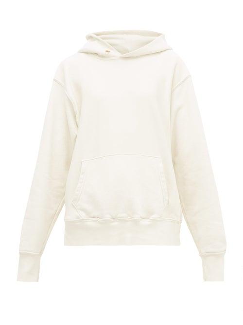 Matchesfashion.com Les Tien - Classic Raglan Sleeve Cotton Hooded Sweatshirt - Womens - Ivory