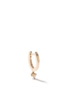 Delfina Delettrez - Diamond & 18kt Gold Single Huggie Earring - Womens - Yellow Gold