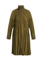 Pleats Please Issey Miyake Jaunty Long-line Pleated Bomber Jacket