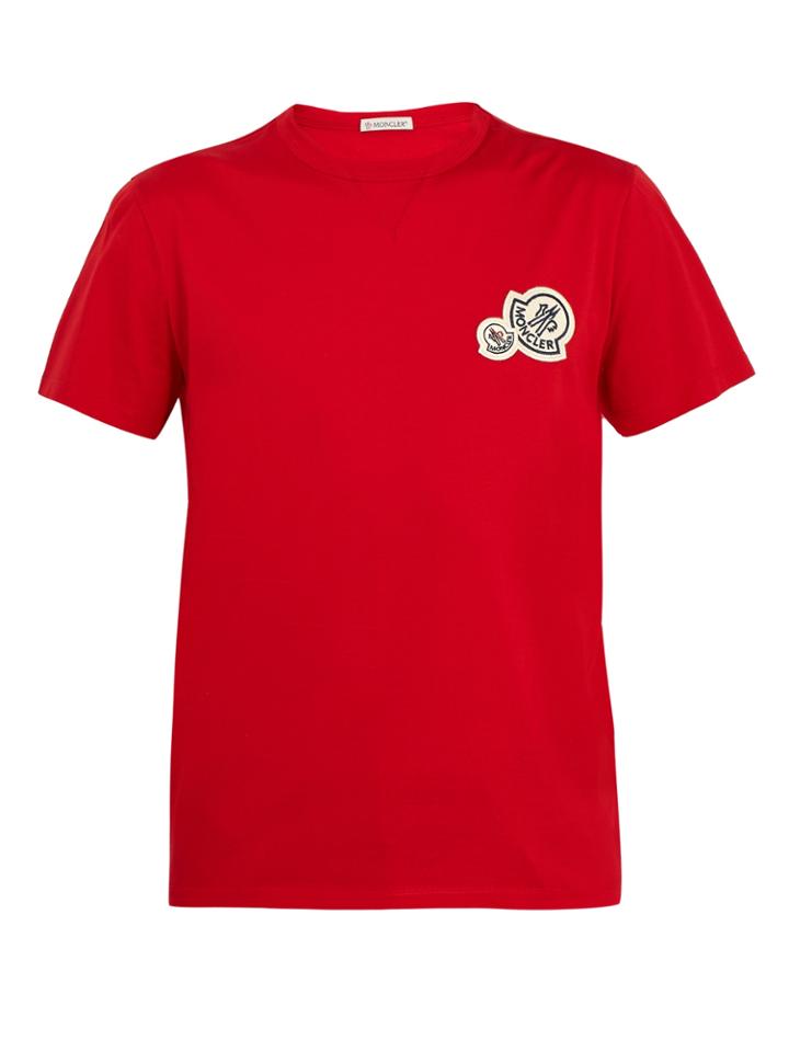 Moncler Badge-appliqu Cotton-jersey T-shirt